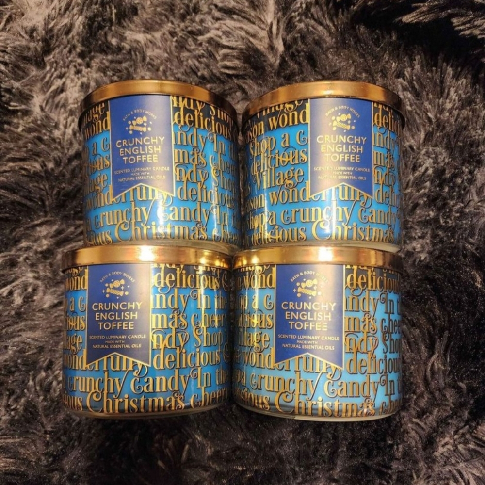 4 Crunchy English Toffee 3 Wicks